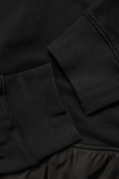 PRADA Re-Nylon Panel Triangle Logo Pullover Hoodie Size XS