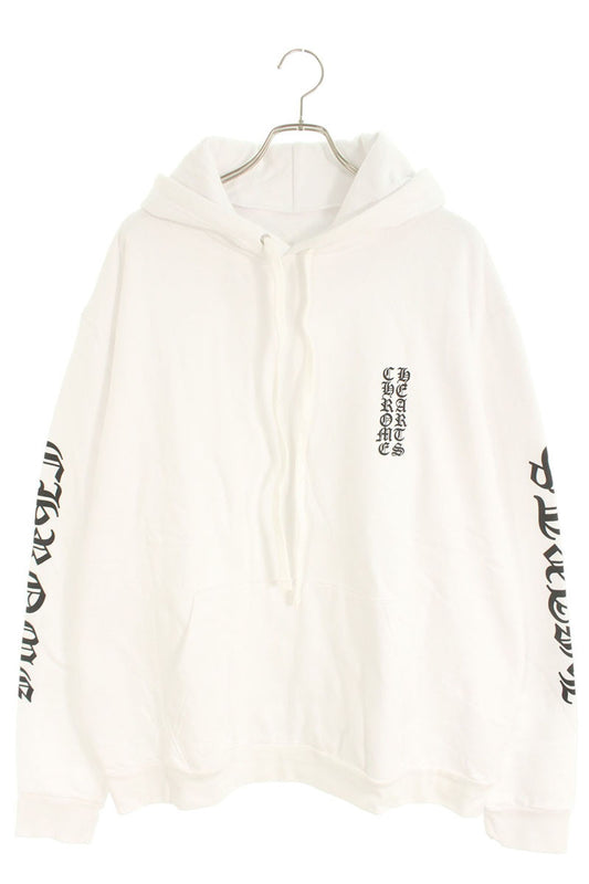 Chrome Hearts SWTSHRT PLVR Horseshoe Print Pullover Hoodie White Size XL