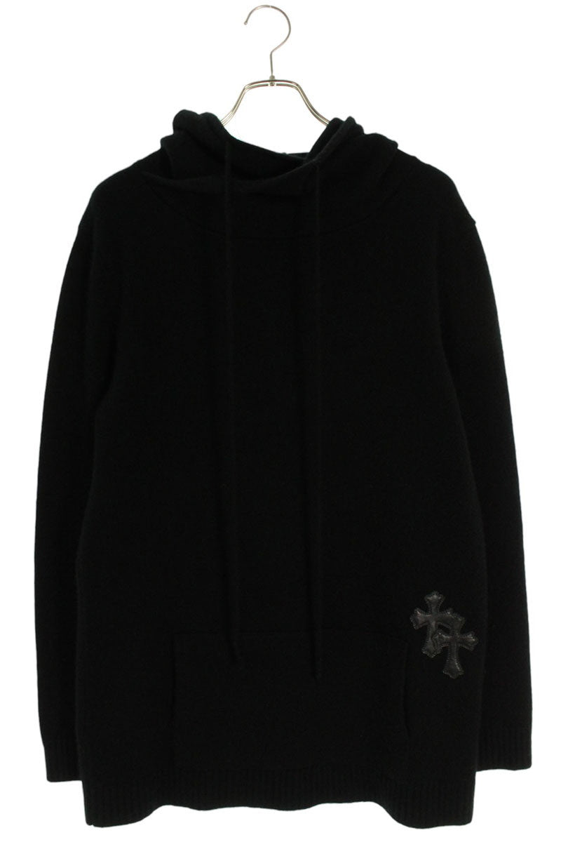 Chrome Hearts Y NOT Cross Patch Cashmere Hoodie Size L