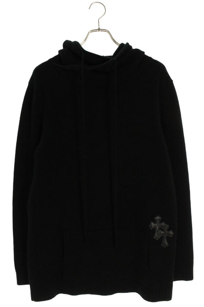 Chrome Hearts Y NOT Cross Patch Cashmere Hoodie Size L