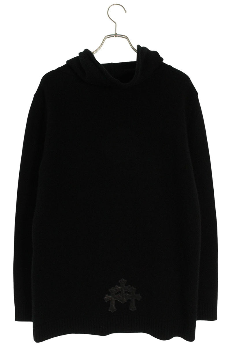 Chrome Hearts Y NOT Cross Patch Cashmere Hoodie Size L