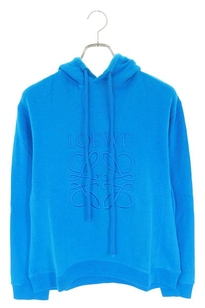 Loewe Embroidered Pullover Hoodie Blue Size S