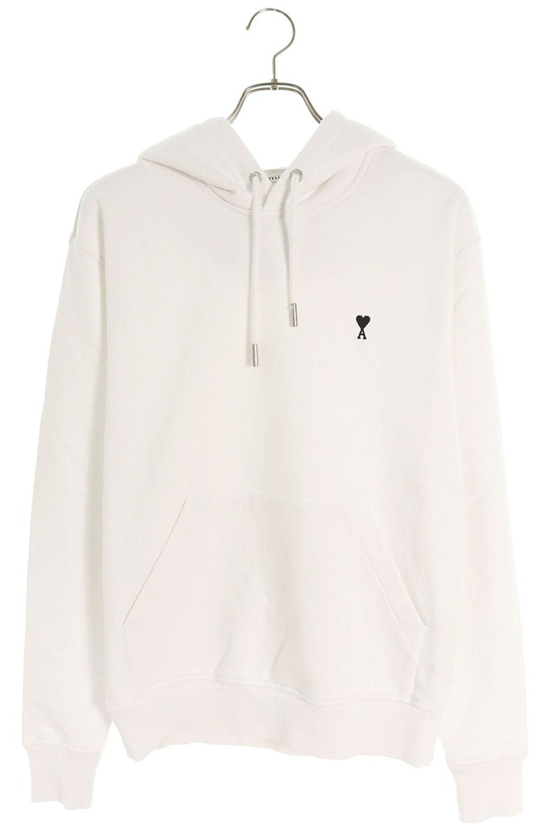 AMI Embroidered Hoodie White Size M