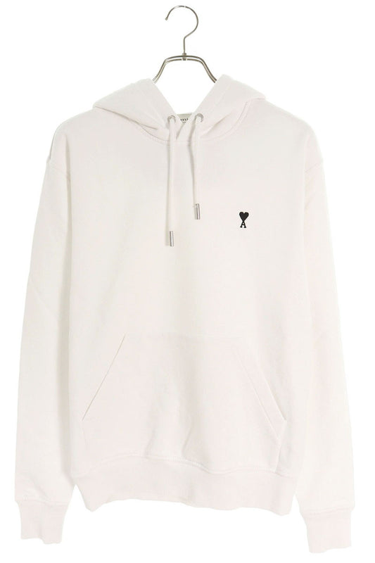 AMI Embroidered Hoodie White Size M
