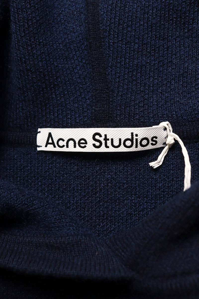 ACNE STUDIOS 25AW Cashmere Hoodie Navy Size L