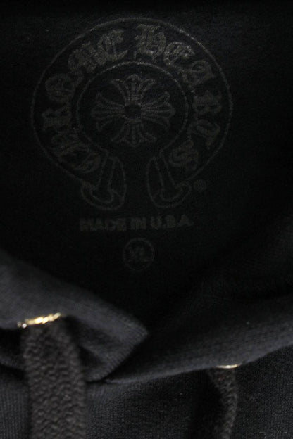 Chrome Hearts SWTSHRT PLVR Logo Print Pullover Hoodie Black x Silver Size XL