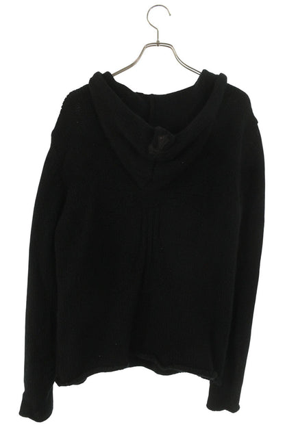 Chrome Hearts Black Cashmere Cross Patch Knit Hoodie Size M
