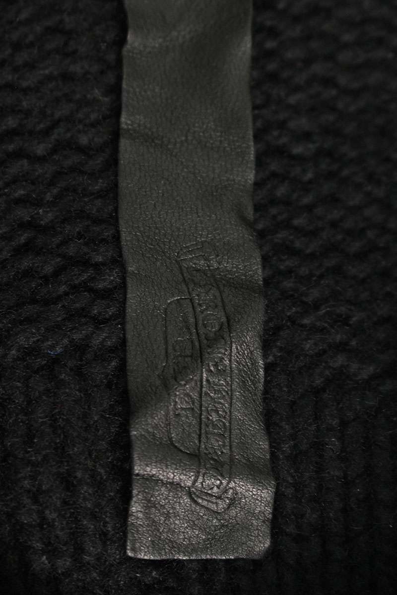 Chrome Hearts Black Cashmere Cross Patch Knit Hoodie Size M