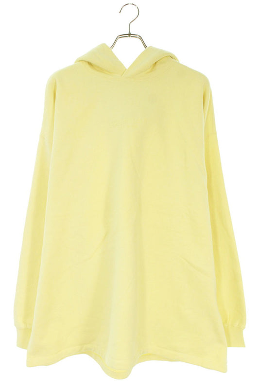 FOG ESSENTIALS Logo Patch Pullover Hoodie Yellow Size XL