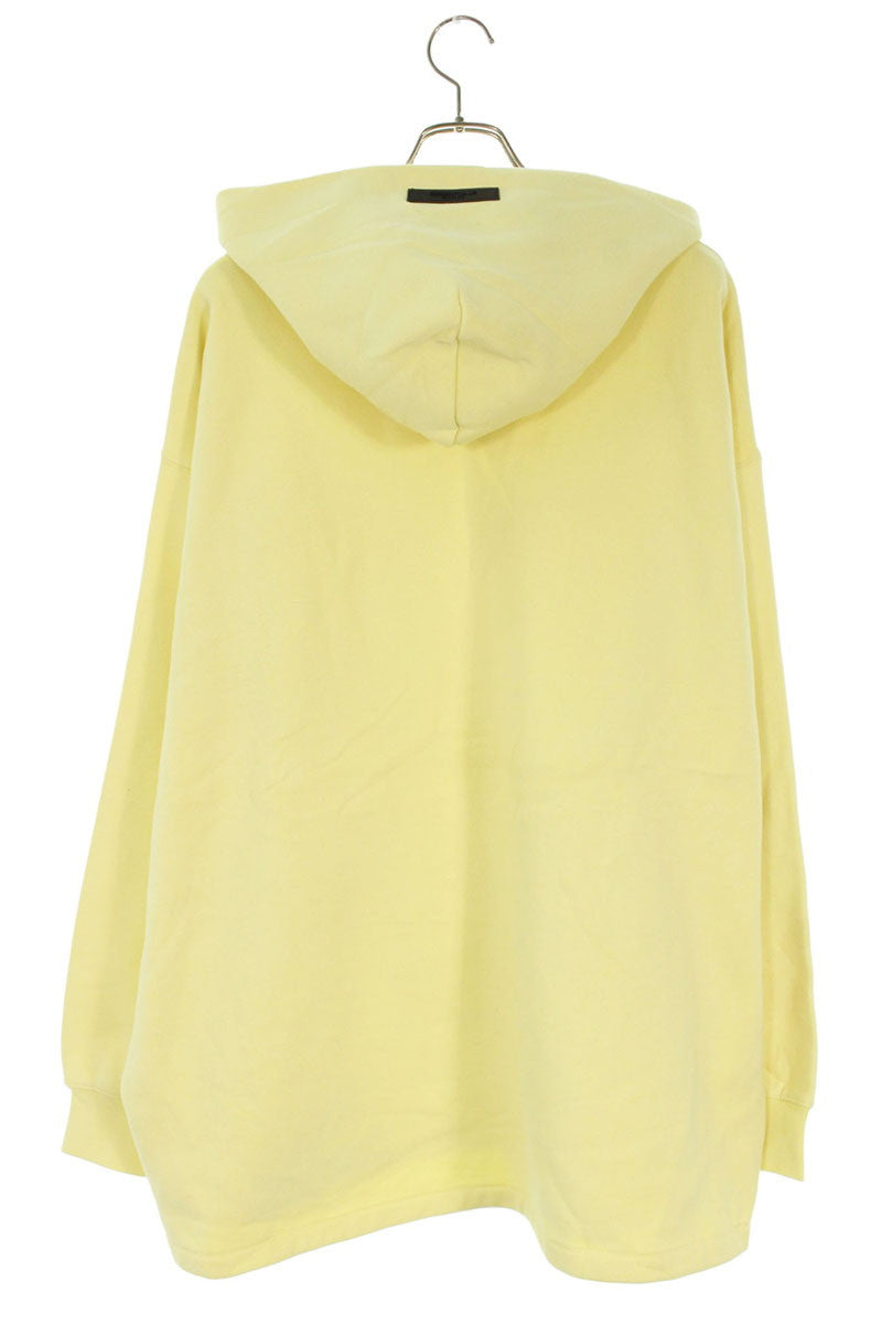 FOG ESSENTIALS Logo Patch Pullover Hoodie Yellow Size XL