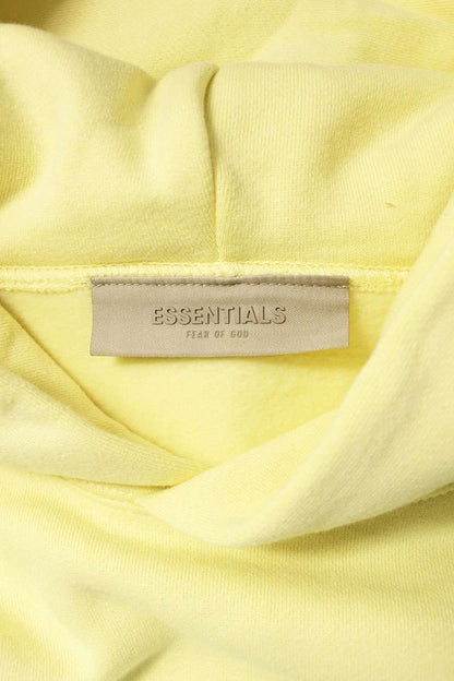 FOG ESSENTIALS Logo Patch Pullover Hoodie Yellow Size XL
