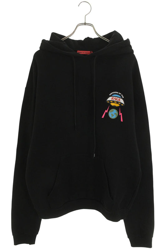 MEMBERS OF THE RAGE Chest Logo Print Hoodie Black Size M
