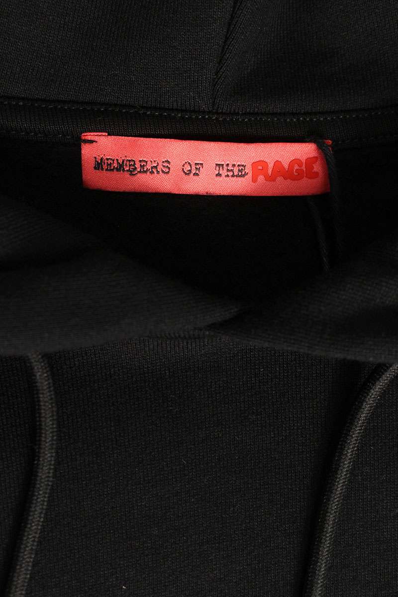 MEMBERS OF THE RAGE Chest Logo Print Hoodie Black Size M