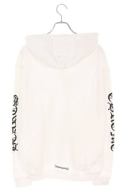 Chrome Hearts SWTSHRT HD ZIP Logo Print Up Hoodie White x Black x Silver Size L