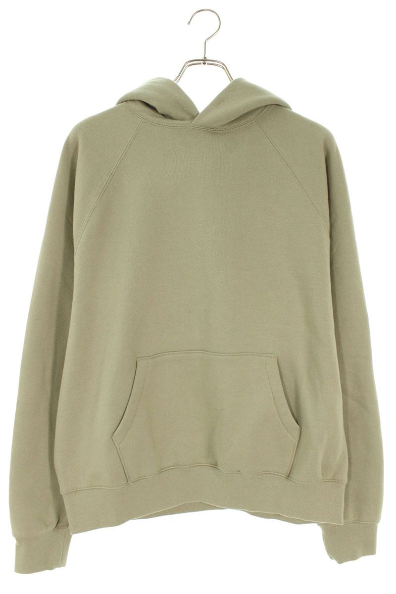 FOG ESSENTIALS Back Rubber Logo Pullover Hoodie Green Size S