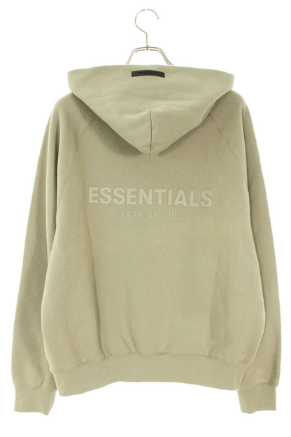 FOG ESSENTIALS Back Rubber Logo Pullover Hoodie Green Size S