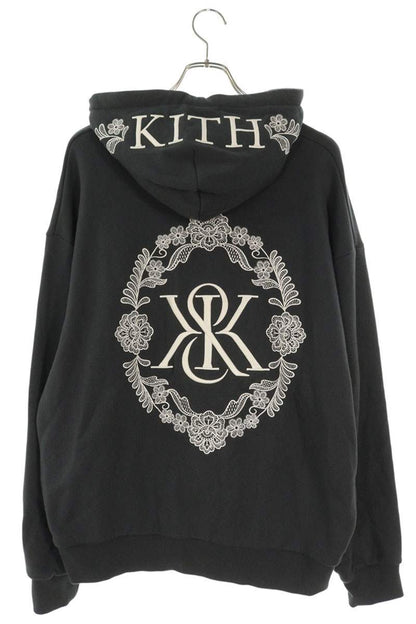KITH Floral Lace Nelson Pullover Hoodie Gray Size L