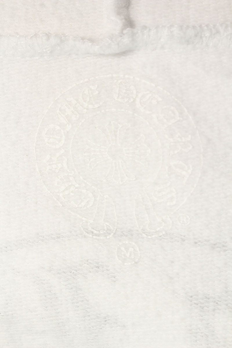 Chrome Hearts BELLA HD ZIP LNG BELLA Embroidered Up Hoodie White x Black Size M