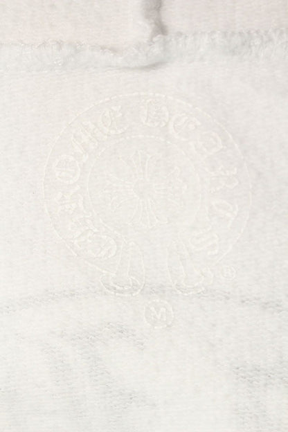 Chrome Hearts BELLA HD ZIP LNG BELLA Embroidered Up Hoodie White x Black Size M