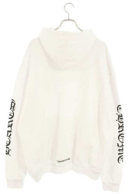 Chrome Hearts SWTSHRT PLV Logo Print Pullover Hoodie White Size XL
