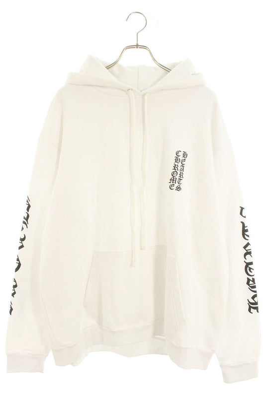 Chrome Hearts SWTSHRT PLVR Logo Print Pullover Hoodie White x Black Size XL