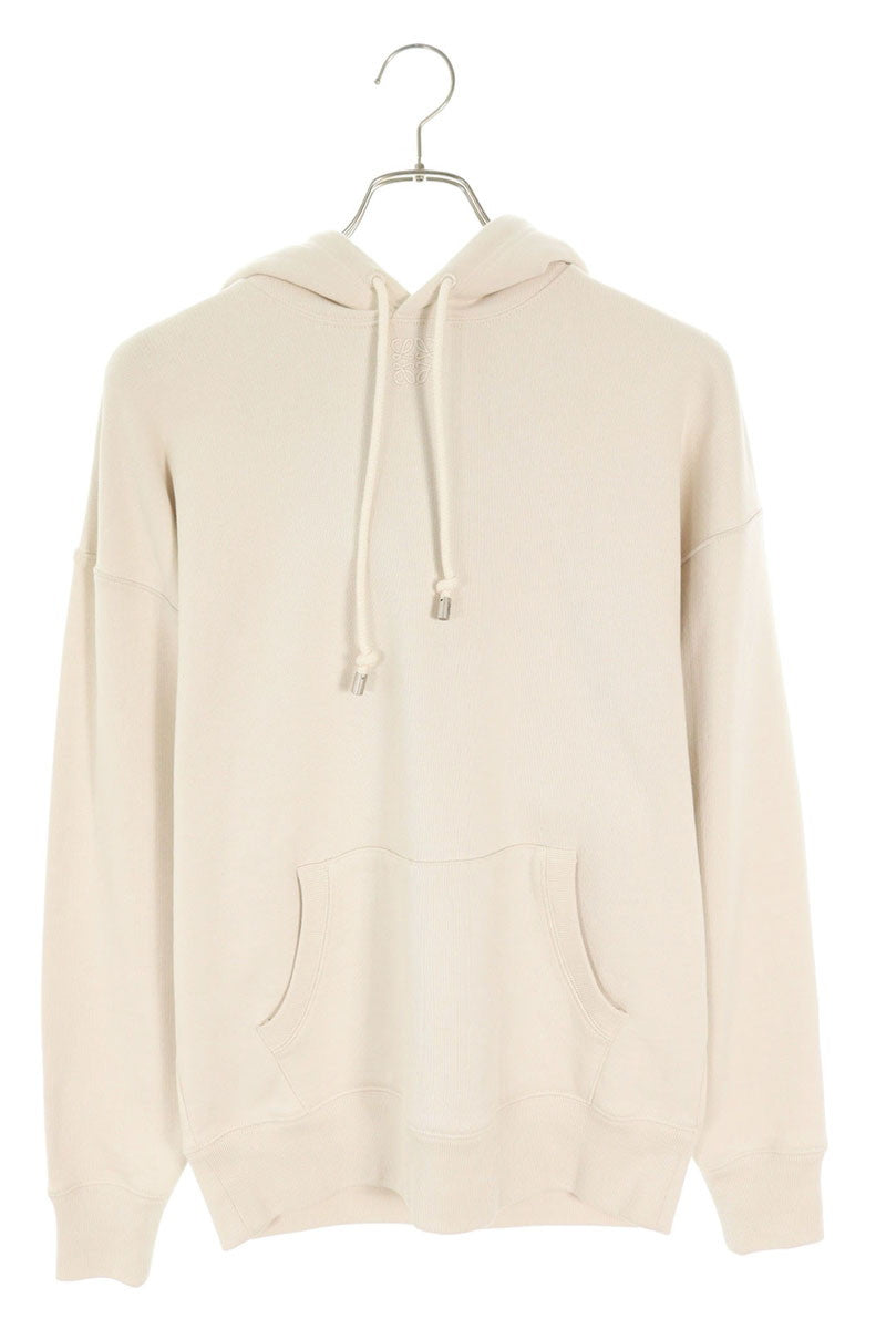 LOEWE Anagram Embroidered Pullover Hoodie Off-White Size XS