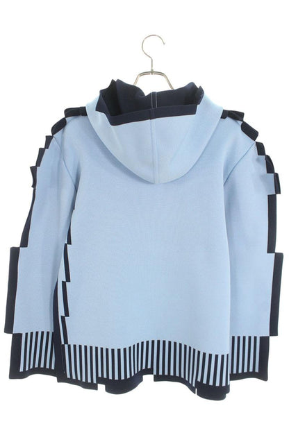 LOEWE Pixelated Hoodie Light Blue Polypropylene Size S