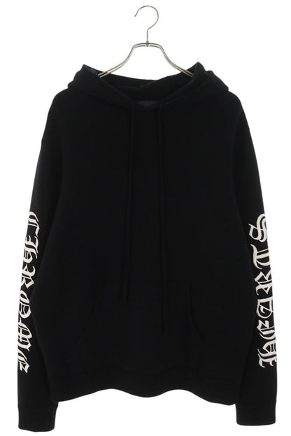 Chrome Hearts Sleeve Logo Embroidered Cashmere Hoodie Size L