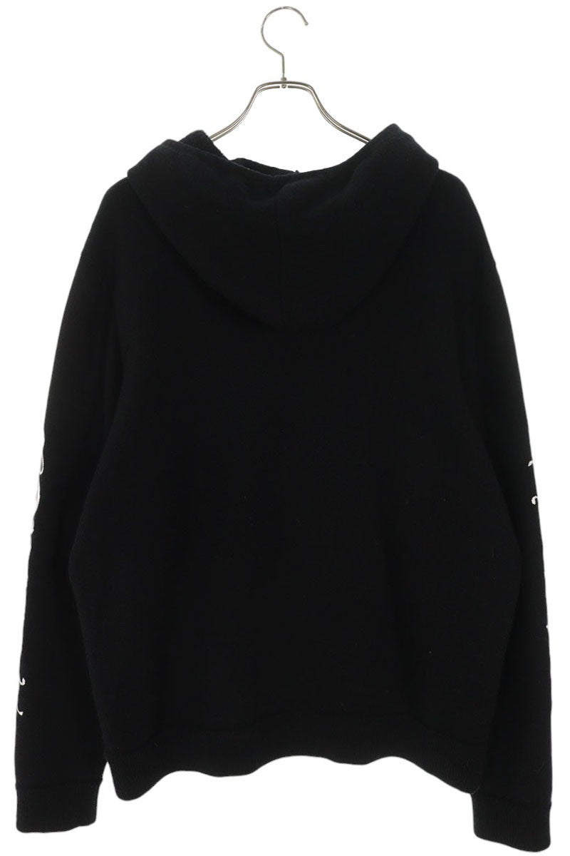 Chrome Hearts Sleeve Logo Embroidered Cashmere Hoodie Size L