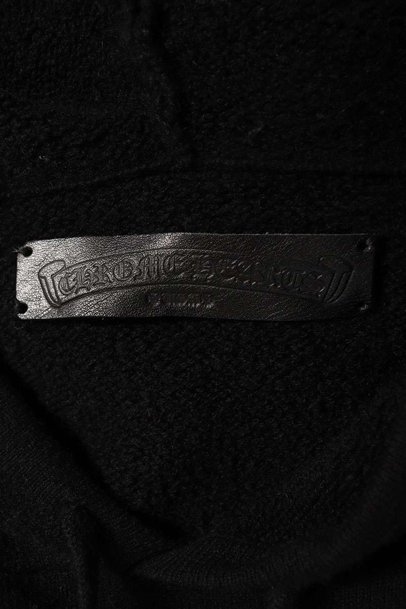 Chrome Hearts Sleeve Logo Embroidered Cashmere Hoodie Size L