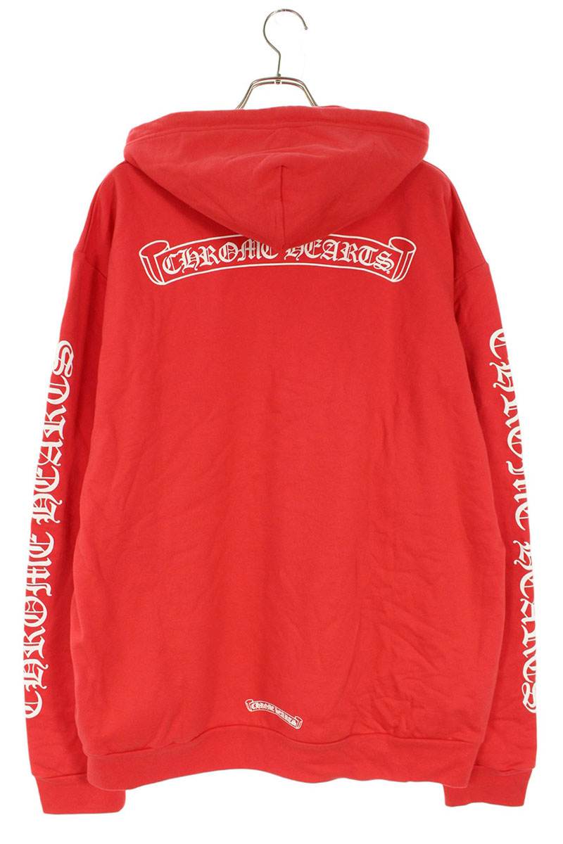 Chrome Hearts SWTSHRT PLV Pullover Print Hoodie Red Size XL
