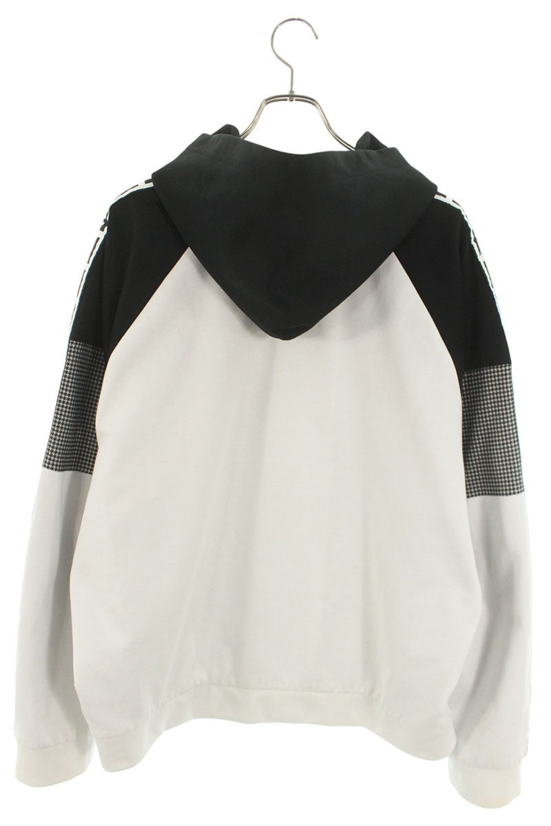 FENDI Sleeve Zucca Bicolor Pullover Hoodie Size XXL