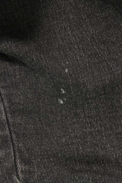 DIESEL Track Denim Zip Hoodie Black Cotton Size XL