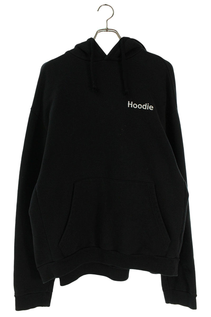 VETEMENTS 16SS Lettering Embroidered Oversized Black Size XS
