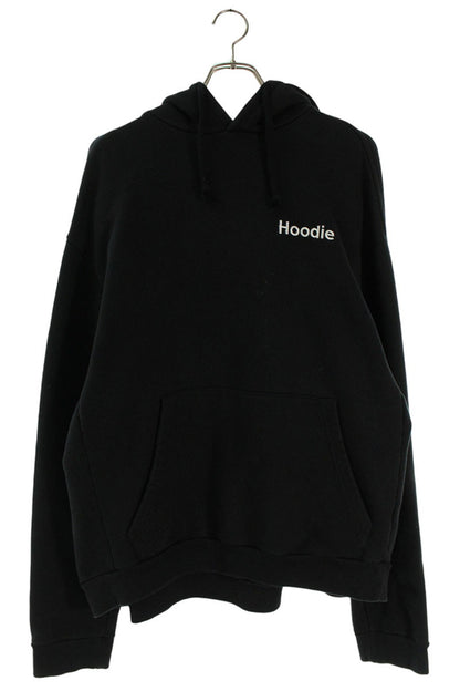 VETEMENTS 16SS Lettering Embroidered Oversized Black Size XS