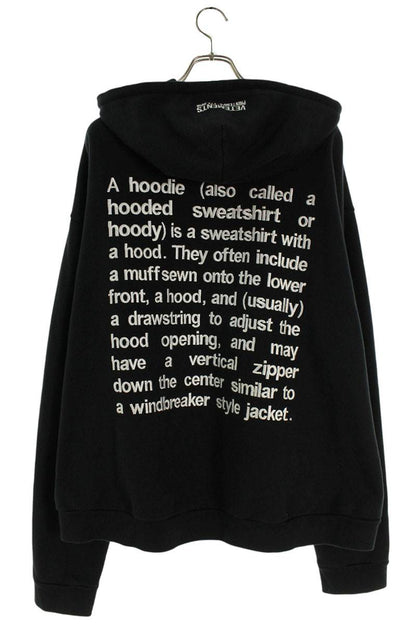 VETEMENTS 16SS Lettering Embroidered Oversized Black Size XS