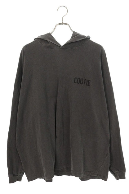 COOTIE Logo Pullover Hoodie Gray Cotton Size L