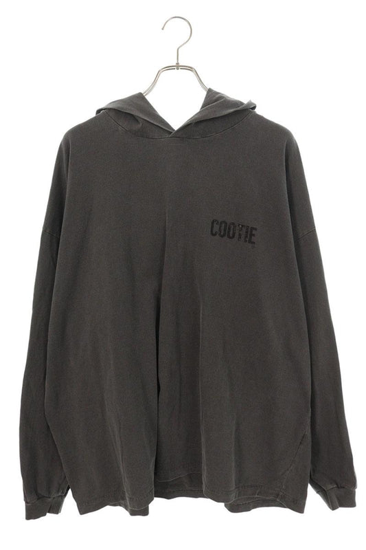 COOTIE Logo Pullover Hoodie Gray Cotton Size L