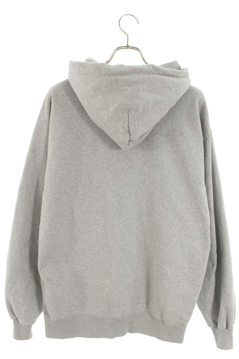 Mercedes Anchor Inc. Logo Embroidered Pullover Hoodie Gray x Black Size L