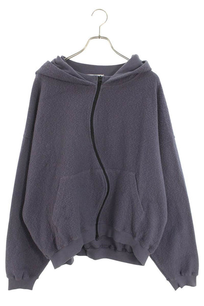 FFF POSTAL SERVICE RH Curved Zip Up Hoodie Purple Size XL