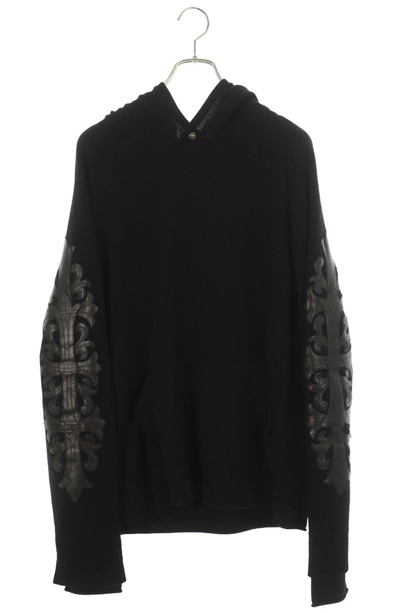 Chrome Hearts Floral Patch Cashmere Pullover Hoodie Size M