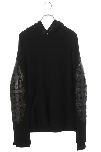 Chrome Hearts Floral Patch Cashmere Pullover Hoodie Size M