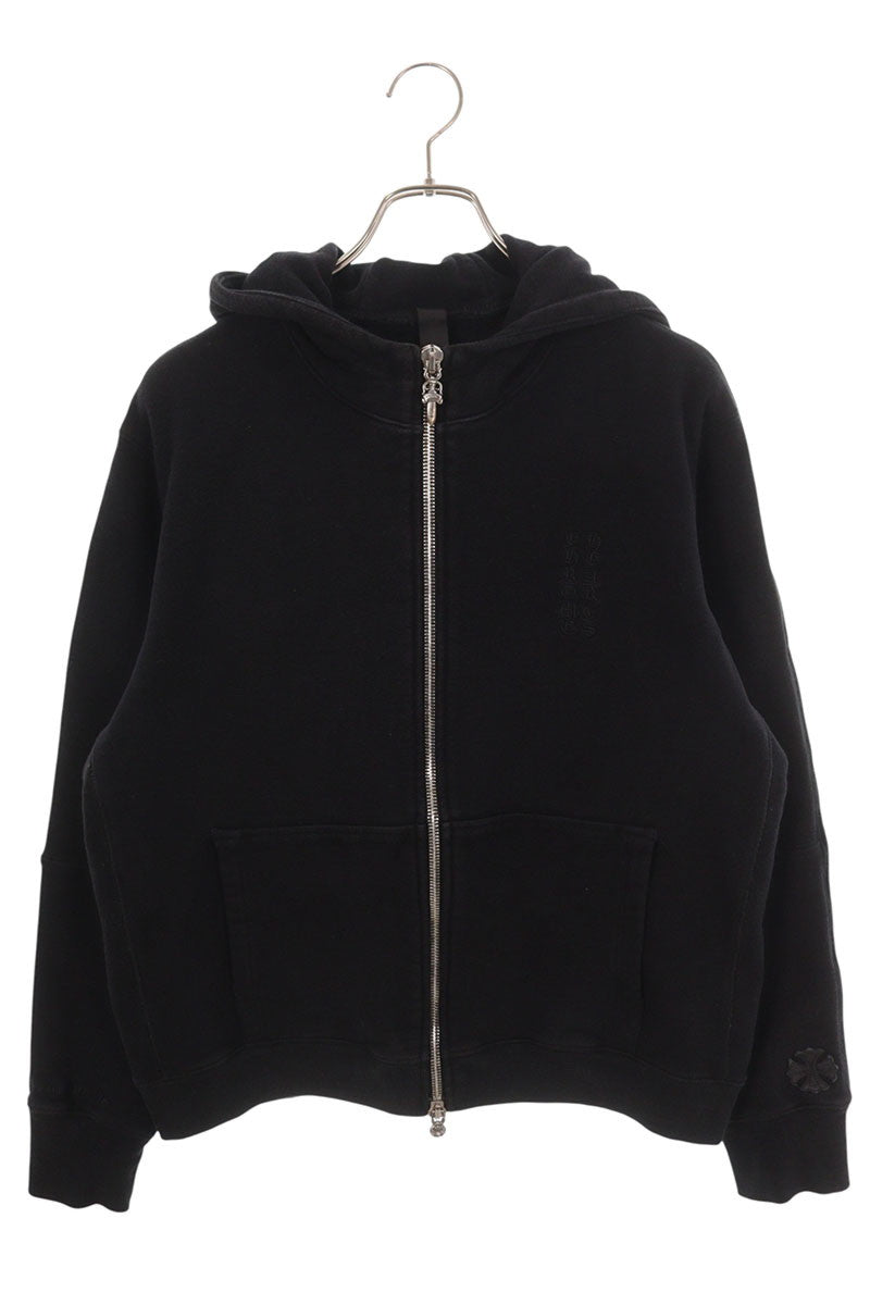 Chrome Hearts Y NOT CH Plus Patch Double Zip Hoodie Size M