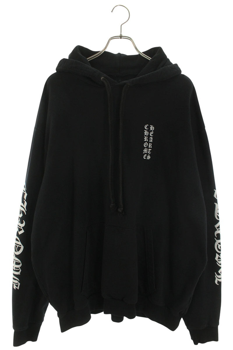 Chrome Hearts SWTSHRT PLV Logo Print Pullover Hoodie Black Size XXL