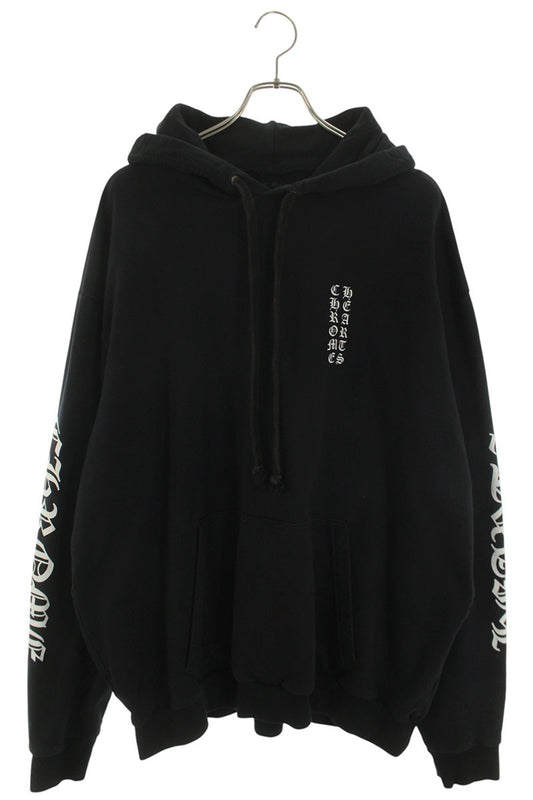 Chrome Hearts SWTSHRT PLV Logo Print Pullover Hoodie Black Size XXL