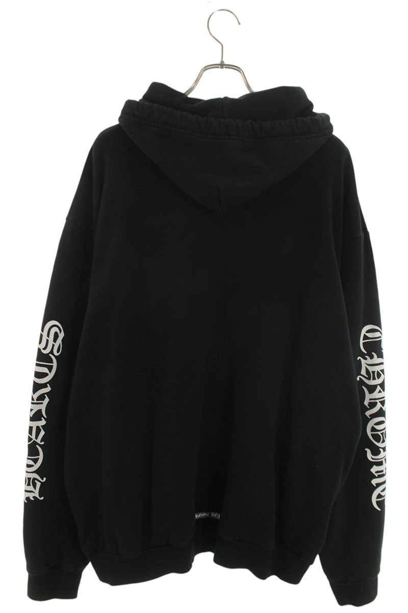 Chrome Hearts SWTSHRT PLV Logo Print Pullover Hoodie Black Size XXL