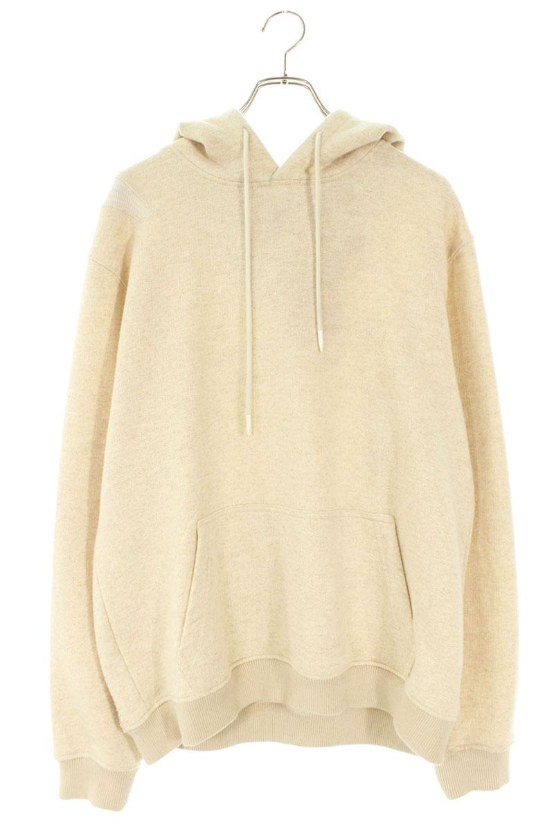 XLIM Wool Blend Knit Pullover Hoodie Beige Size L