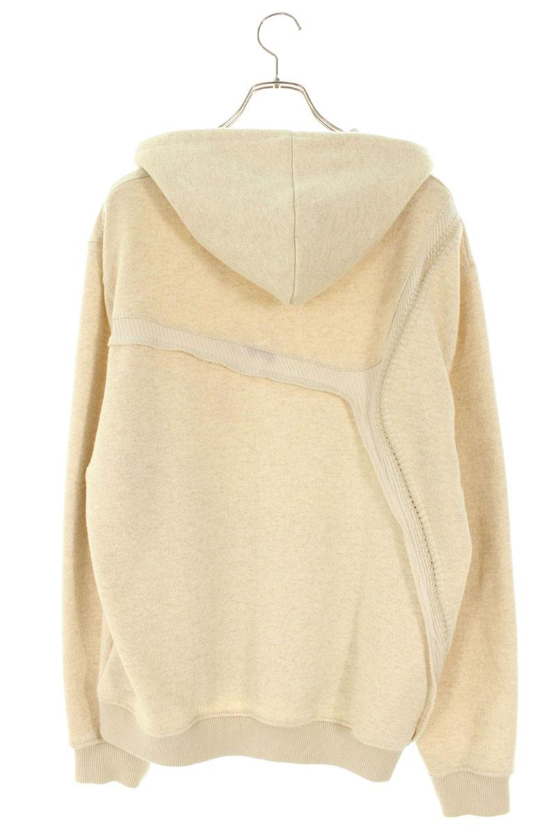 XLIM Wool Blend Knit Pullover Hoodie Beige Size L