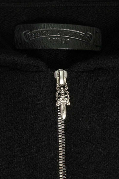 Chrome Hearts Floral Sleeve Cashmere Zip Hoodie Size XS