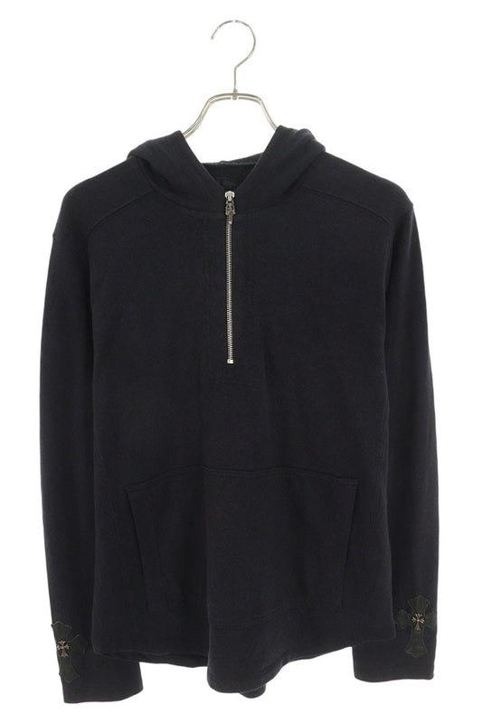 Chrome Hearts Y NOT Sleeve Cross Patch Half Zip Size S